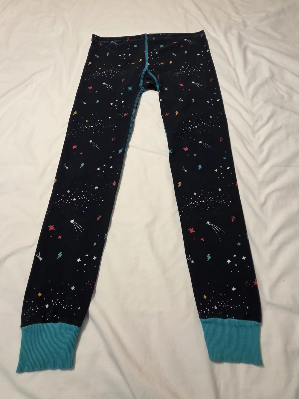 Mightly Kids Navy Space-Print Organic Cotton Pajama Set